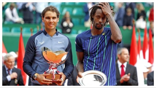 Rafael Nadal and Gael Monfils