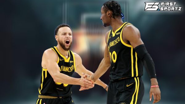 Stephen Curry and Jonathan Kuminga