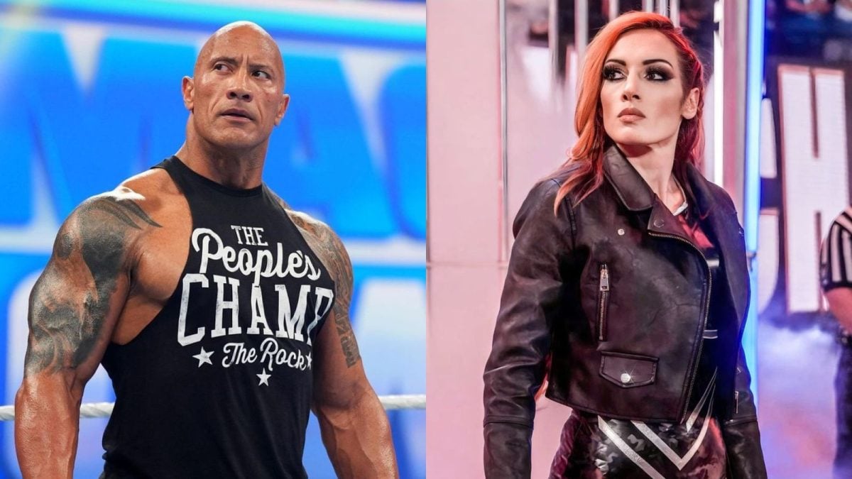 The Rock and Becky Lynch