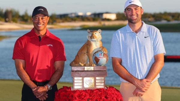 Tiger Woods and Scottie Scheffler