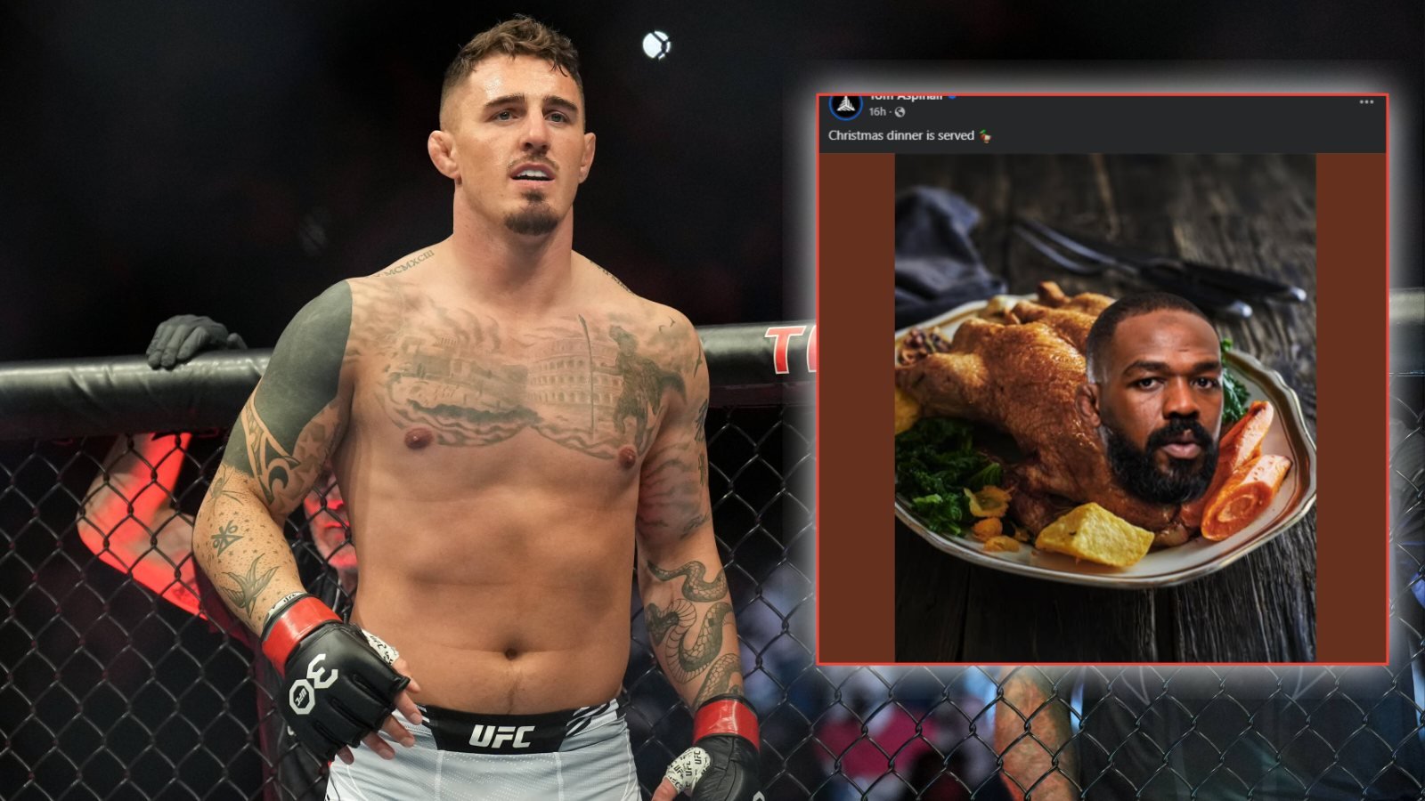 Tom Aspinall turns Jon Jones into Christmas ‘Chicken’ in latest dig at rival