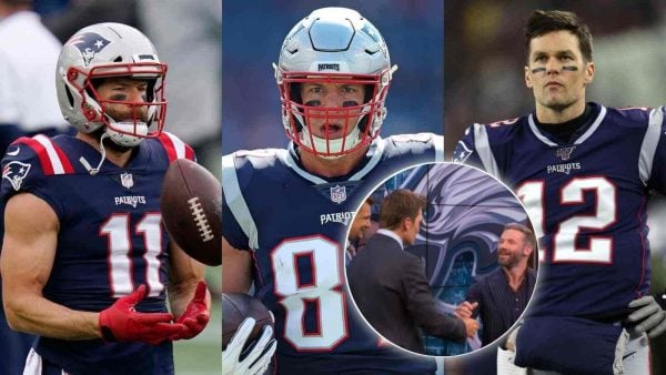 Tom Brady reunites with Rob Gronkowski and Julian Edelman