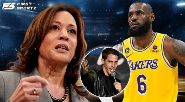 Tony Hinchcliffe, LeBron James, Kamala Harris