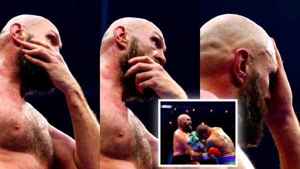 Tyson Fury reacts to loss to Oleksandr Usyk