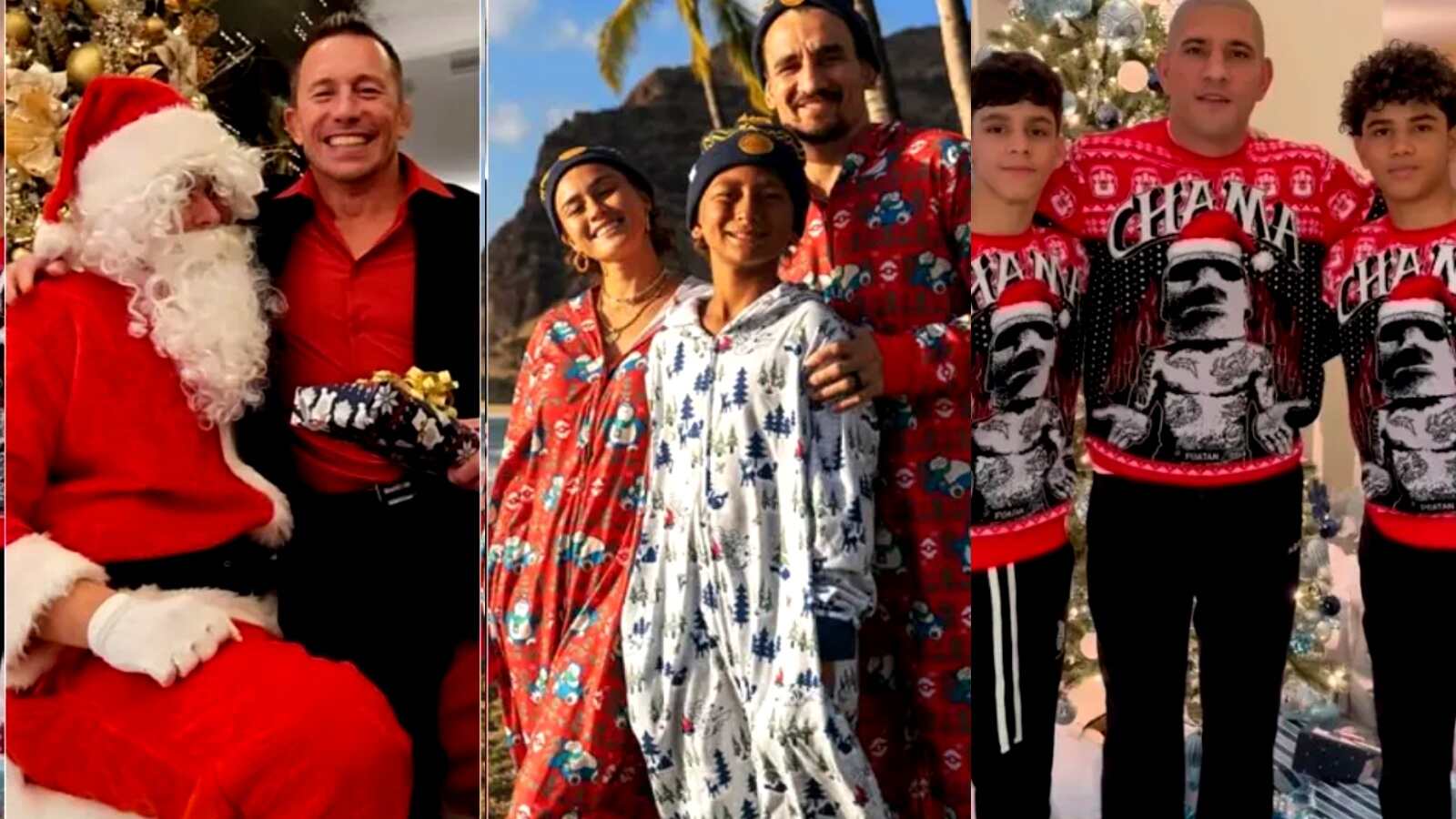 Alex Pereira, Max Holloway, GSP, Charles Oliveira and other UFC/MMA fighters take to social media to celebrate Christmas