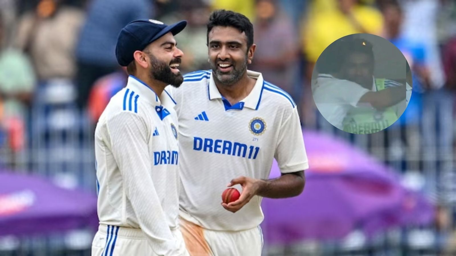 WATCH: Virat Kohli gives an emotional hug to Ravichandran Ashwin amidst his retirement decision