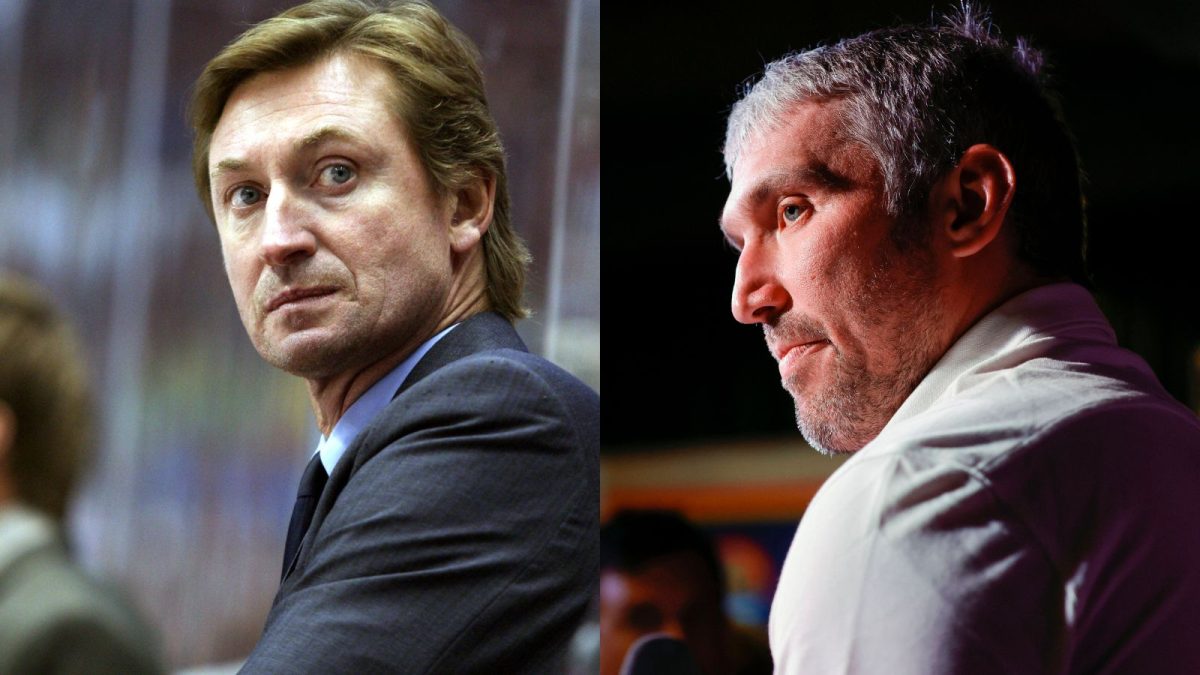 Wayne Gretzky and Alex Ovechkin