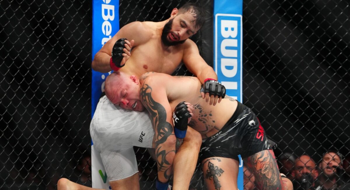 UFC star trying Dana White's Power Slap gets immediately rejected by Hunter Campbell 3 Anthony Joshua grappling against Dominick Reyes at UFC 310