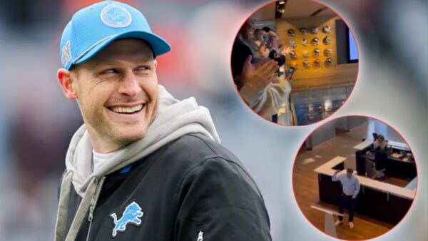 Ben Johnson gets massive welcome at Bears facility