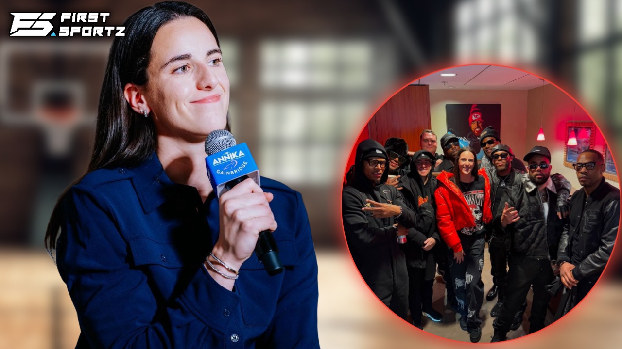 Caitlin Clark goes viral for chilling with Travis Kelce’s closest friends in $100,000 suite during Chiefs-Texans game