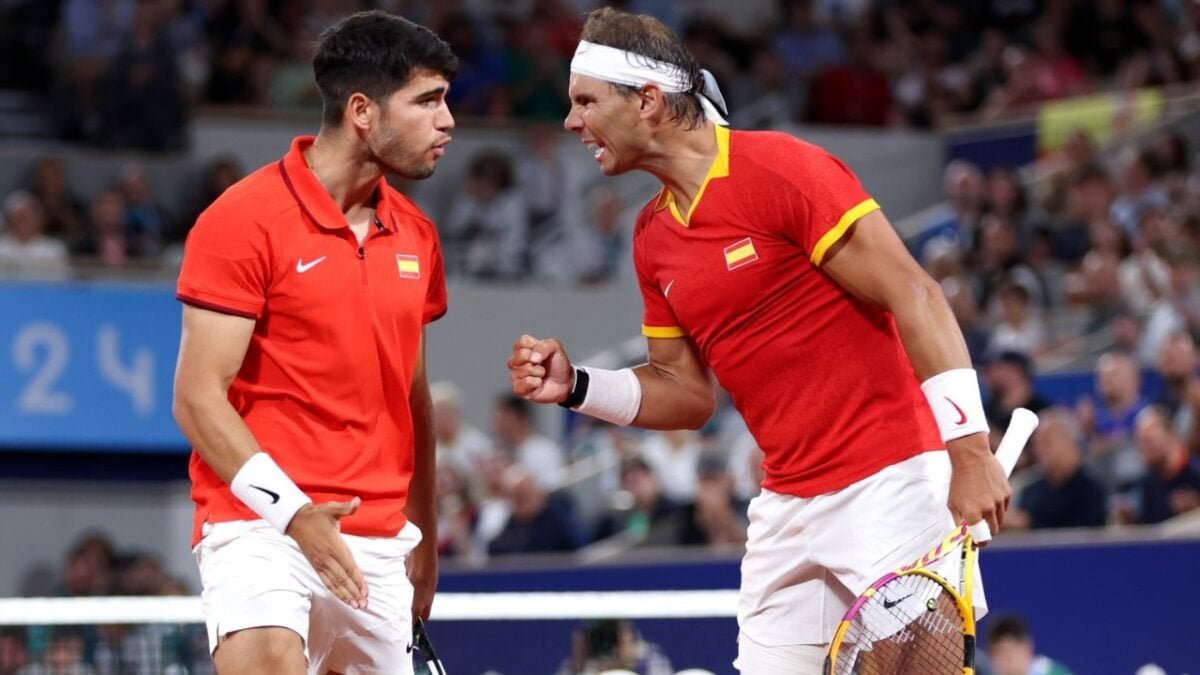 Carlos Alcaraz and Rafael Nadal