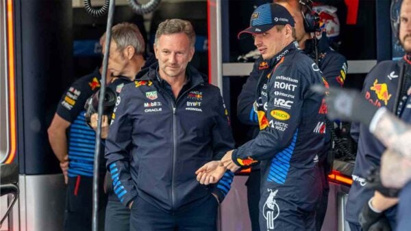 Christian Horner and Max Verstappen (Via Imago)