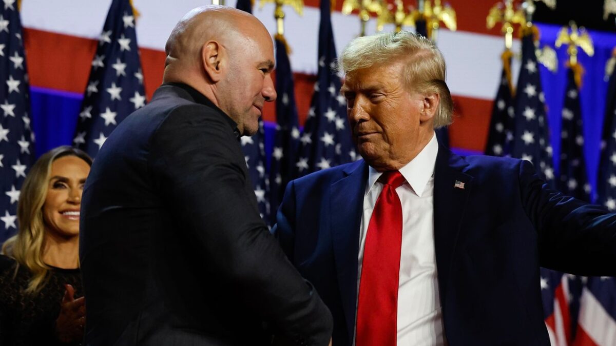Conor McGregor arrives in style to join Snoop Dogg and other A-listers at Donald Trump's inaugural party 3 Dana White and Donald Trump together
