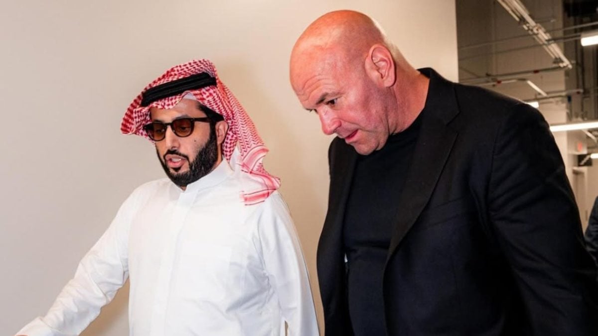 Dana White and Turki Alalshikh together