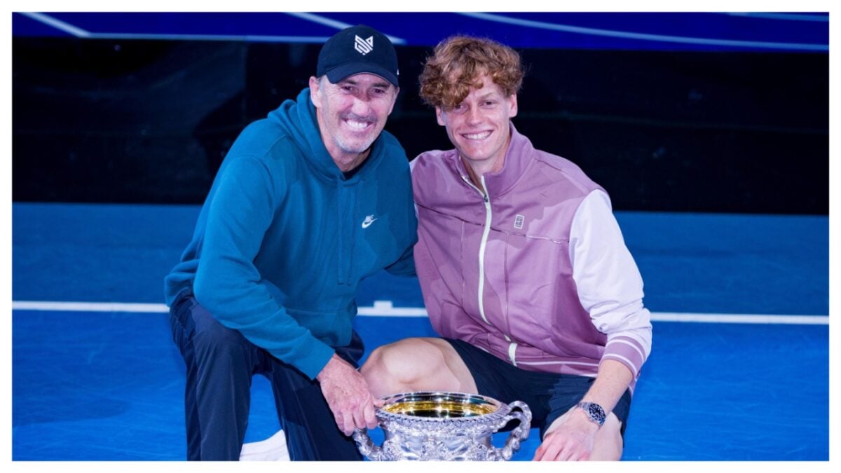 Darren Cahill and Jannik Sinner