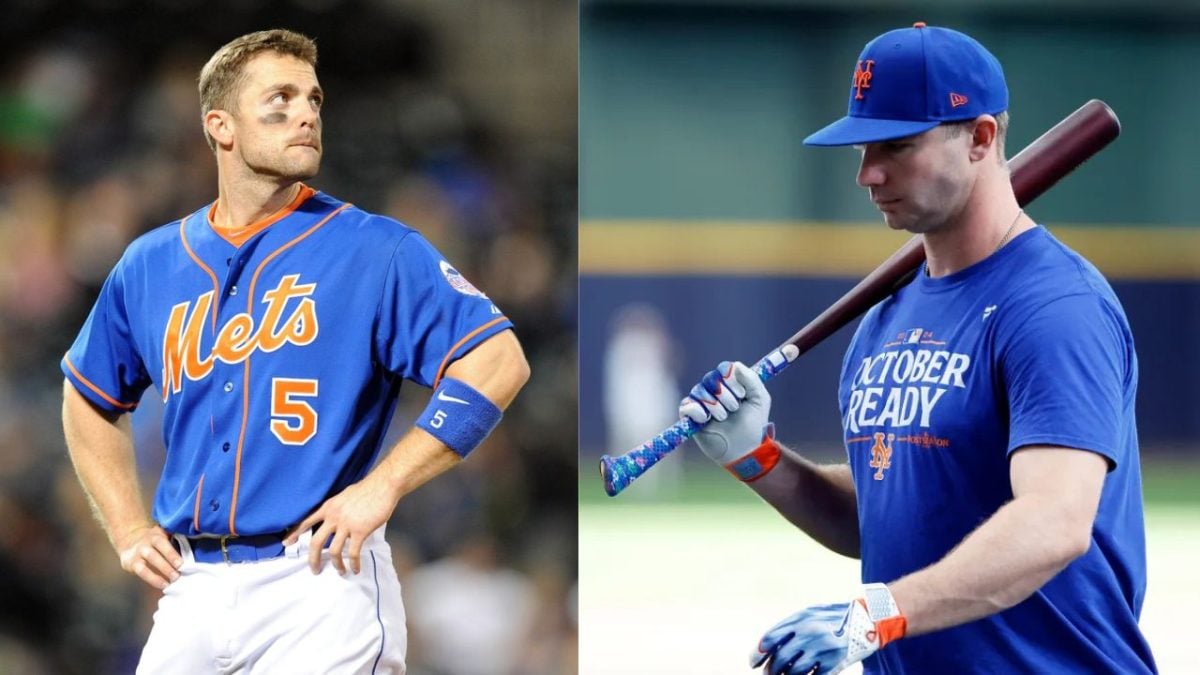 David Wright and Pete Alonso [Image Credit: Gotham Baseball/NY Post]