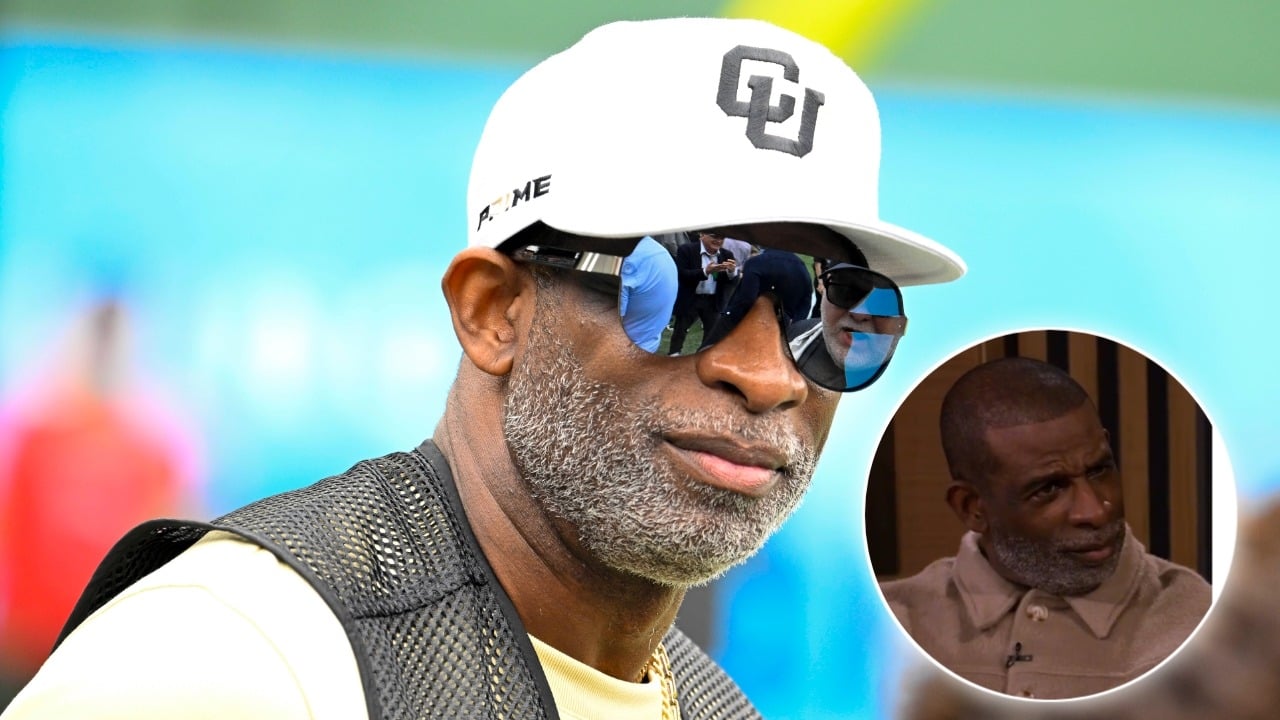 (Video) Deion Sanders blushes after knowing an ex-WWE diva had a crush on him in school