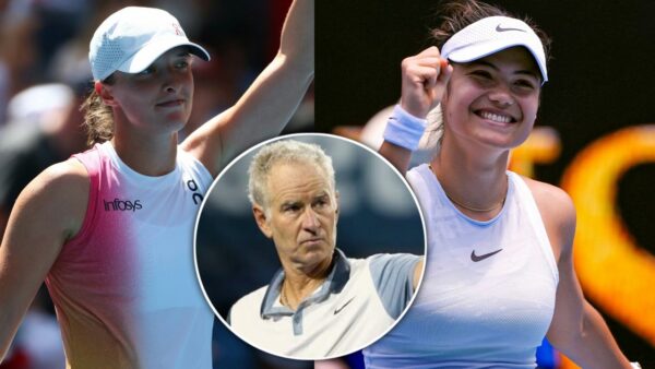 Iga Swiatek, John McEnroe, Emma Raducanu