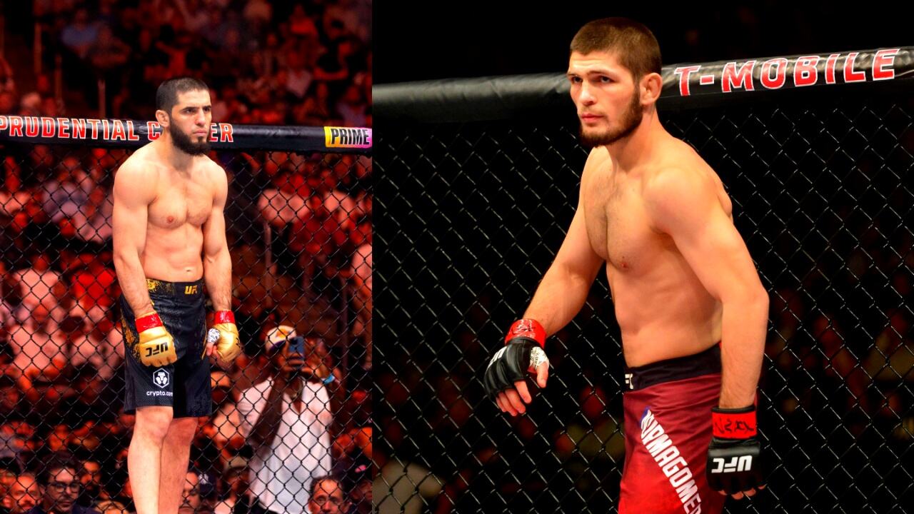3 stunning parallels in Islam Makhachev and Khabib Nurmagomedov’s legendary title run