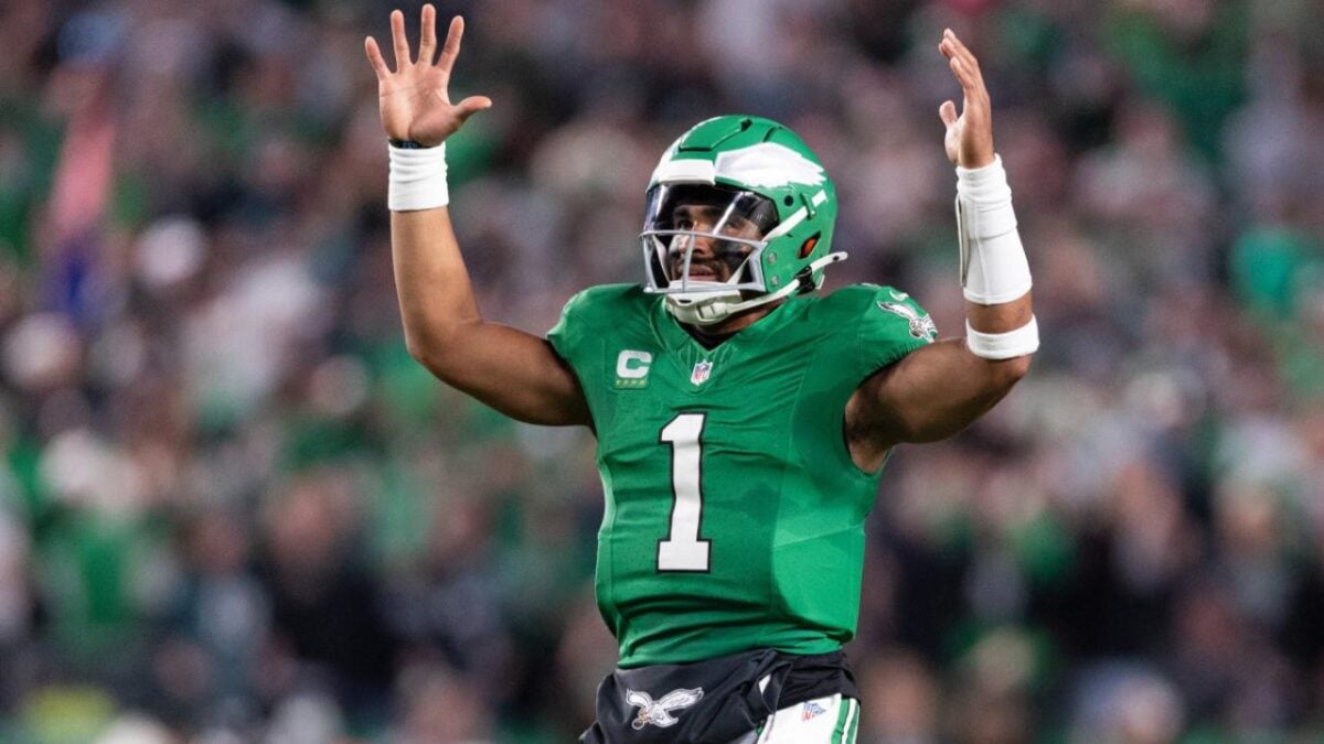 Jalen Hurts' Eagles accomplish unique scoring record during Championship Game victory over Commanders 3 Jalen Hurts' Eagles accomplish unique scoring record during Championship Game victory over Commanders