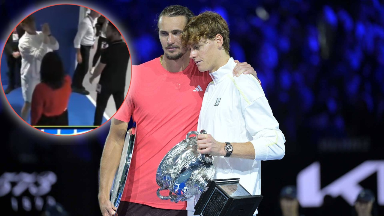 (Video) Jannik Sinner apologizes to Alexander Zverev’s girlfriend after handing him his third Grand Slam final loss at the Australian Open