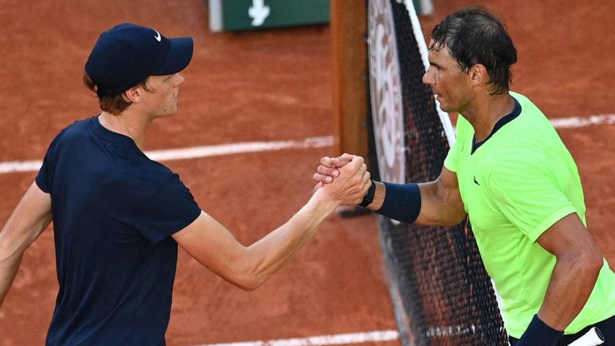 Jannik Sinner and Rafael Nadal