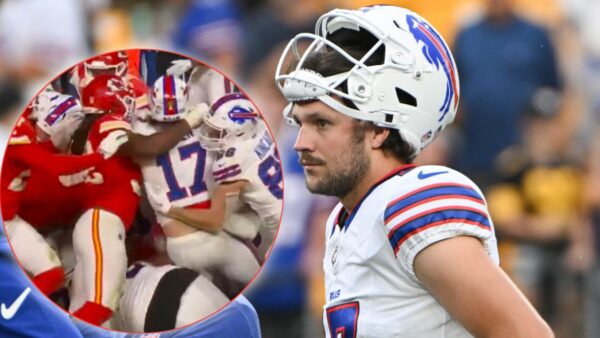 Jim Nantz, Tony Romo were baffled by referees' decision to snub Bills' first down which led Patrick Mahomes' go-ahead drive