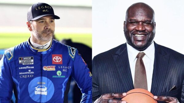 Jimmie Johnson and Shaquille O'Neal
