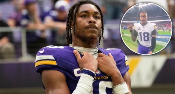 Justin Jefferson's gesture towards Vikings fans