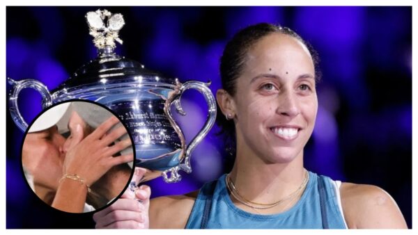 Madison Keys shared a heartwarming kiss