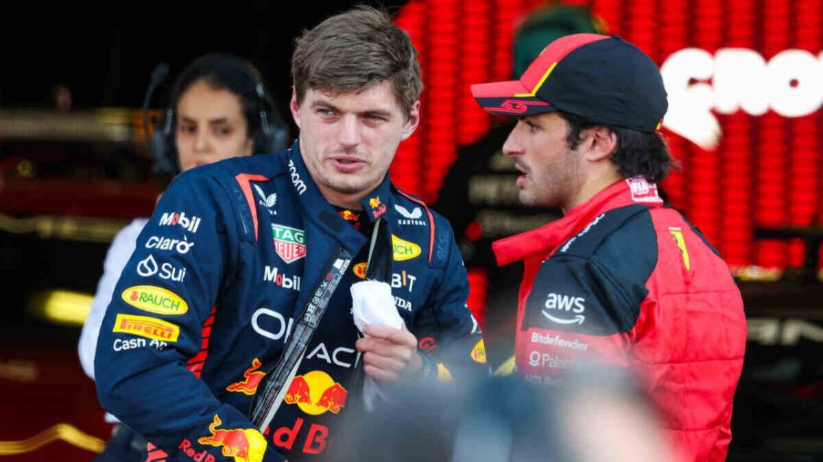 Max Verstappen and Carlos Sainz