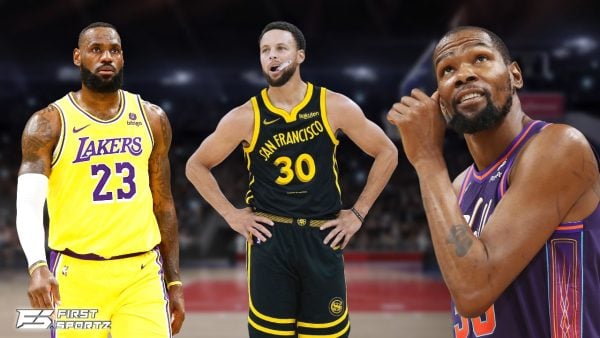 NBA Big 3 LeBron James, Steph Curry and Kevin Durant