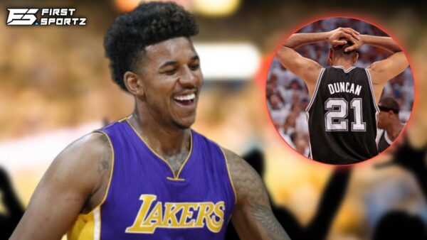 Nick Young and Tim Duncan