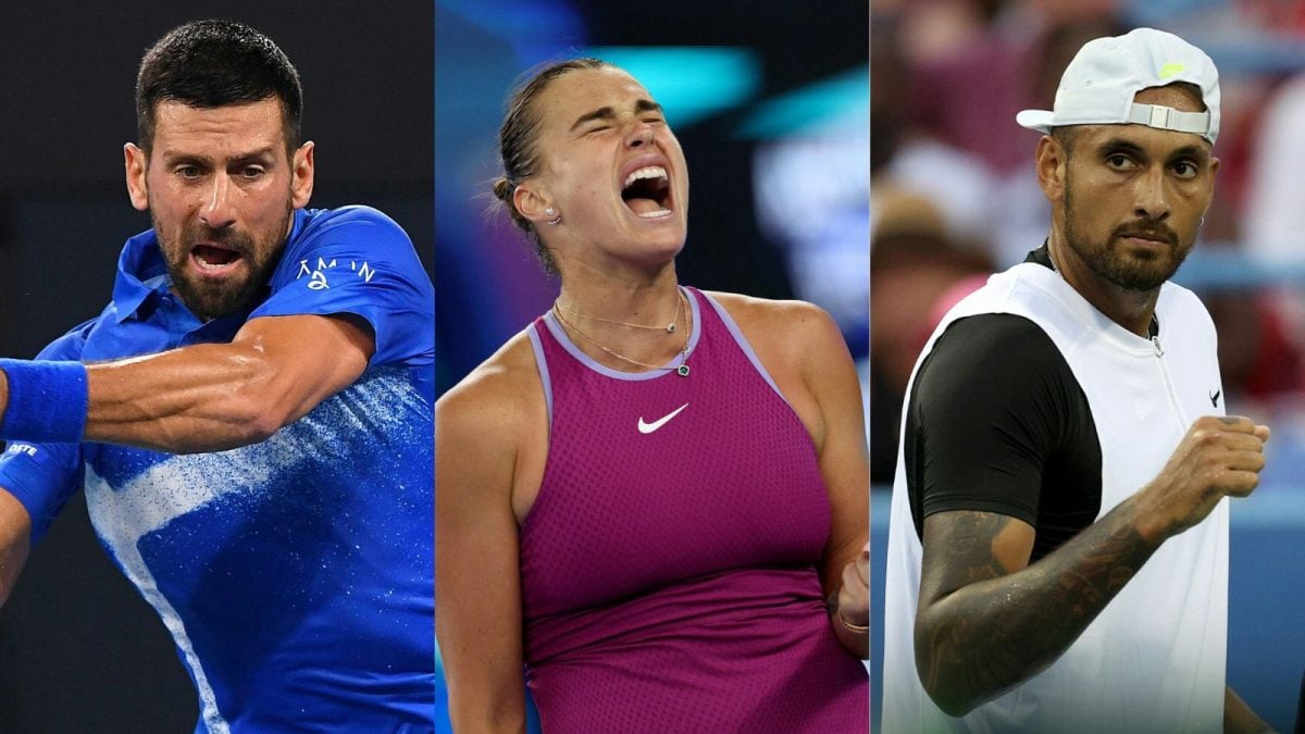 Novak Djokovic, Aryna Sabalenka, Nick Kyrgios