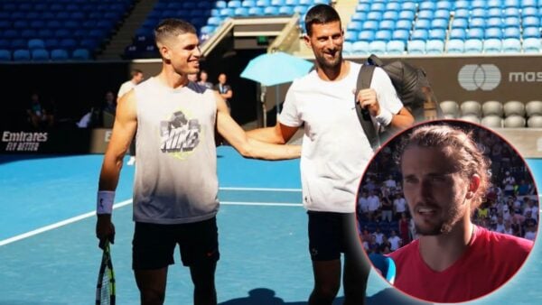 Alexander Zverev Novak Djokovic Carlos Alcaraz