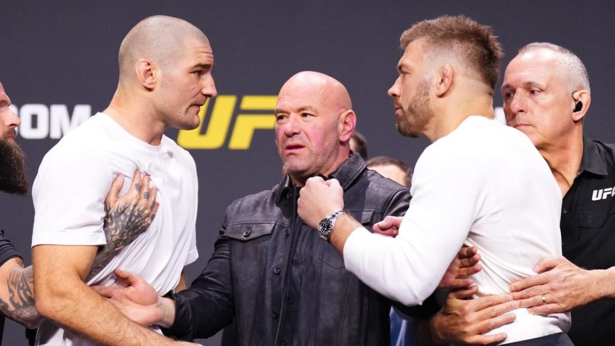 "Go back to f**king Palestine!" Sean Strickland shoots vile insults toward UFC champ Belal Muhammad 3 Sean Strickland vs. Dricus Du Plessis controversial fight at UFC 297
