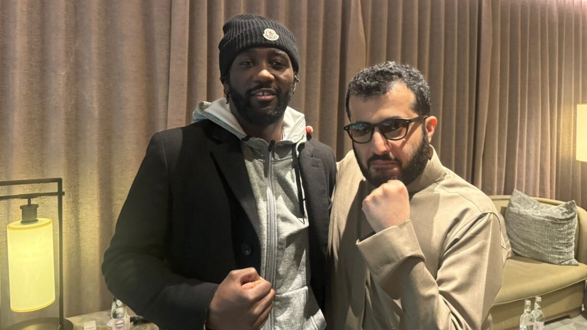 Terence Crawford vows to 'Break' Gervonta Davis in ongoing back and forth 3 Turki Alalshikh and Terence Crawford together