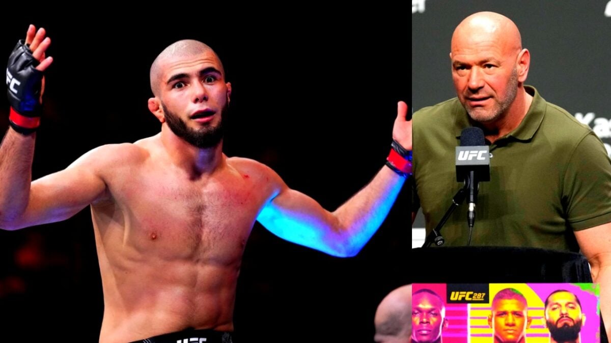 UFC CEO Dana White acts axeman to Muhammad Mokaev returning