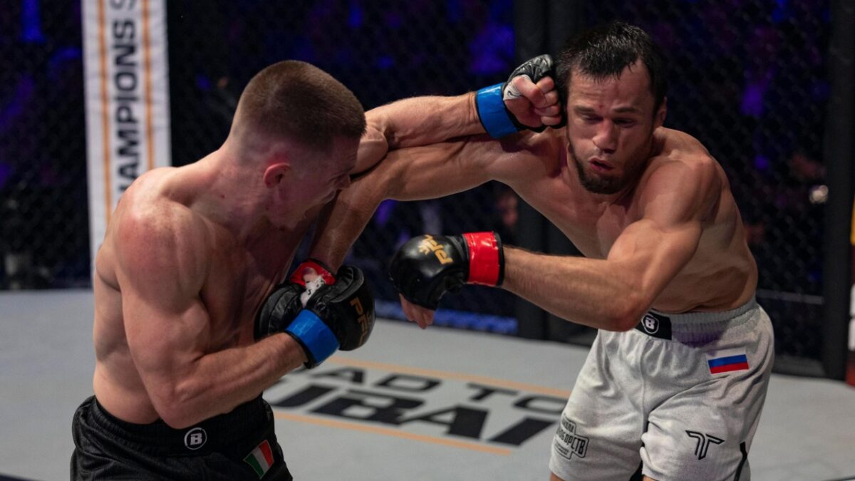 Khabib Nurmagomedov offers to settle Dagestan vs Ireland beef with amazing gesture to Paul Hughes 3 Usman Nurmagomedov and Paul Hughes in action