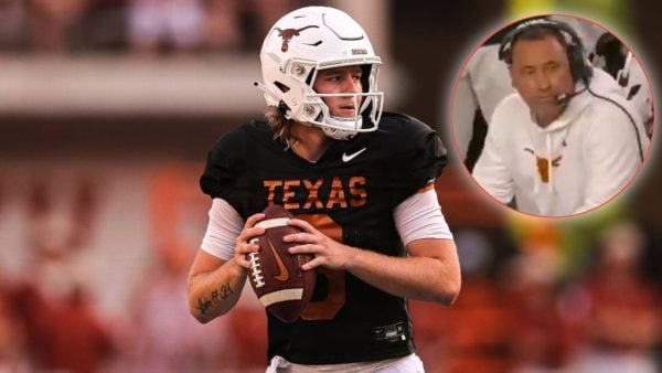 (Video) Steve Sarkisian's crushing reaction to Texas' 4th-and-goal disaster against Ohio State goes viral