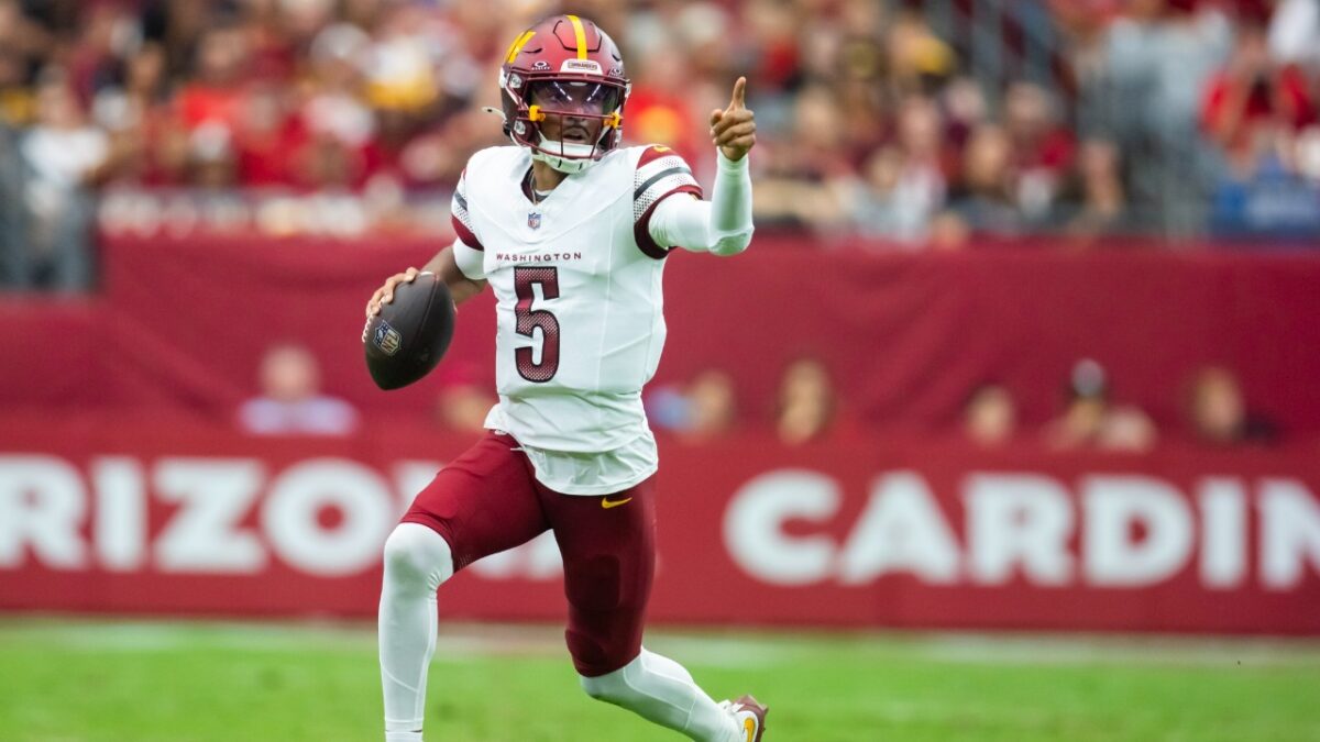 Washington Commanders QB Jayden Daniels 