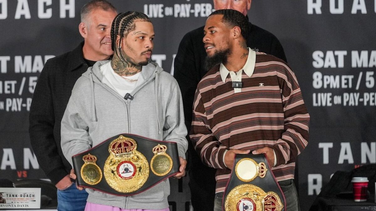 Who is Lamont Roach's mother Tia Roach? Explaining Gervonta Davis' reaction at press conference 3 Gervonta Davis and Lamont Roach face-off