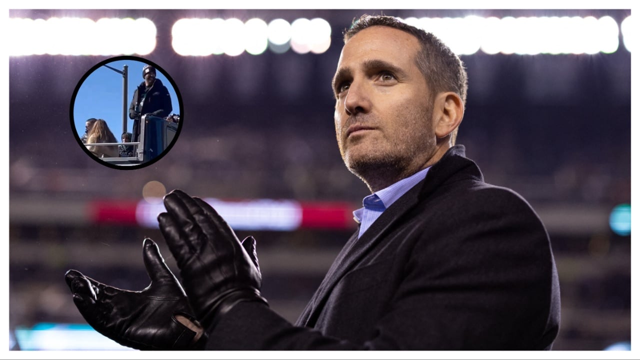 (Video) Beer can strikes Eagles GM Howie Roseman during Super Bowl victory celebration