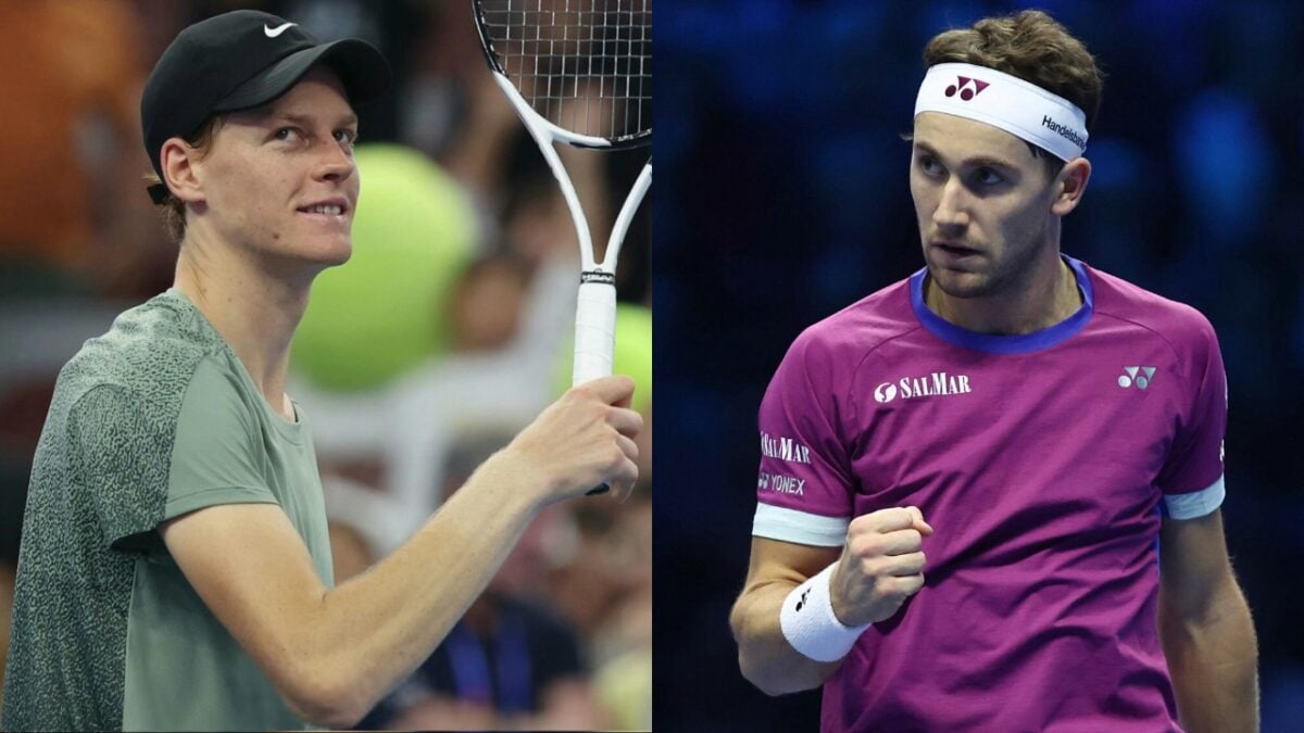 (Video) Jannik Sinner Gifts Racket to 'Quite Amateur Tennis Player' Pope XIV Who Shares His Wimbledon Dream 3 Jannik Sinner, Casper Ruud