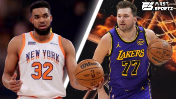 Karl-Anthony Towns and Luka Doncic