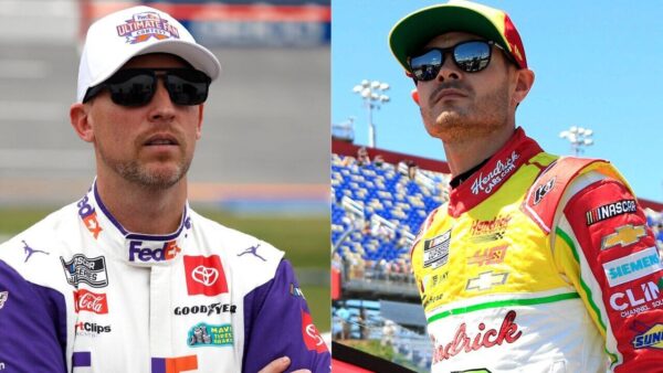 Kyle Larson and Denny Hamlin