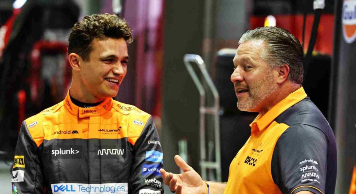 Lando Norris and Zak Brown