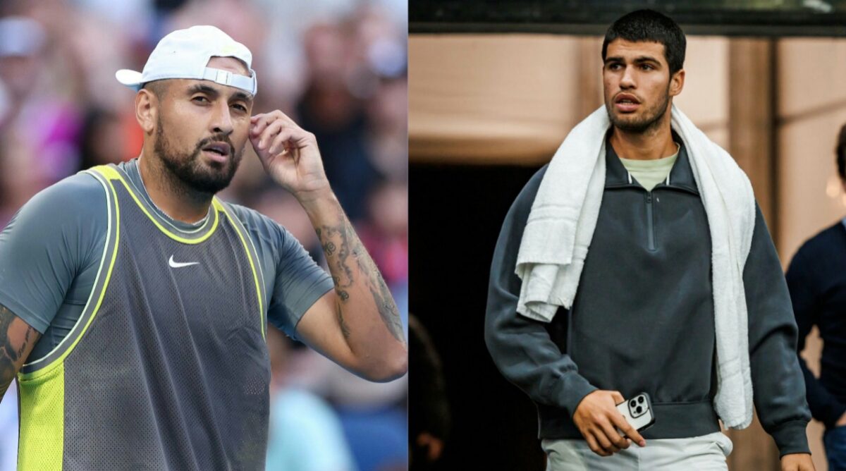 $40 million worth Carlos Alcaraz reportedly 'rejects' private jet offer and suffers luggage trouble after taking budget airline to Rotterdam 3 Nick Kyrgios, Carlos Alcaraz