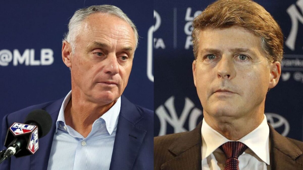 "They are doing what the system allows," Commissioner Rob Manfred DEFENDS LA Dodgers over spending backlash in offseason 3 Rob Manfred and Hal Steinbrenner