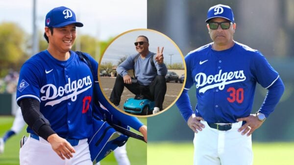 Shohei Ohtani and Dave Roberts